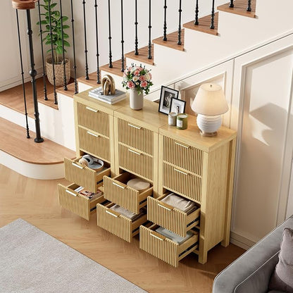 Modern 12-Drawer Solid Wood Dresser - Image 4