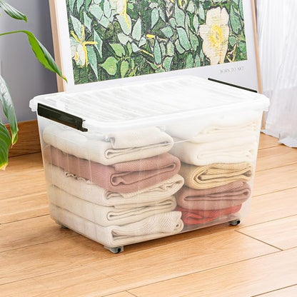 Cetomo 60Qt*6 Plastic Storage Bins, Storage Box, 6 Pack, Organizing Container - Image 7