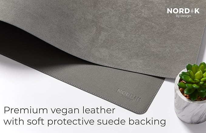 Nordik Leather Desk Mat Cable Organizer - Image 4
