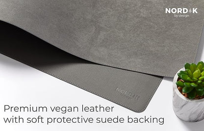 Nordik Leather Desk Mat Cable Organizer - Image 4