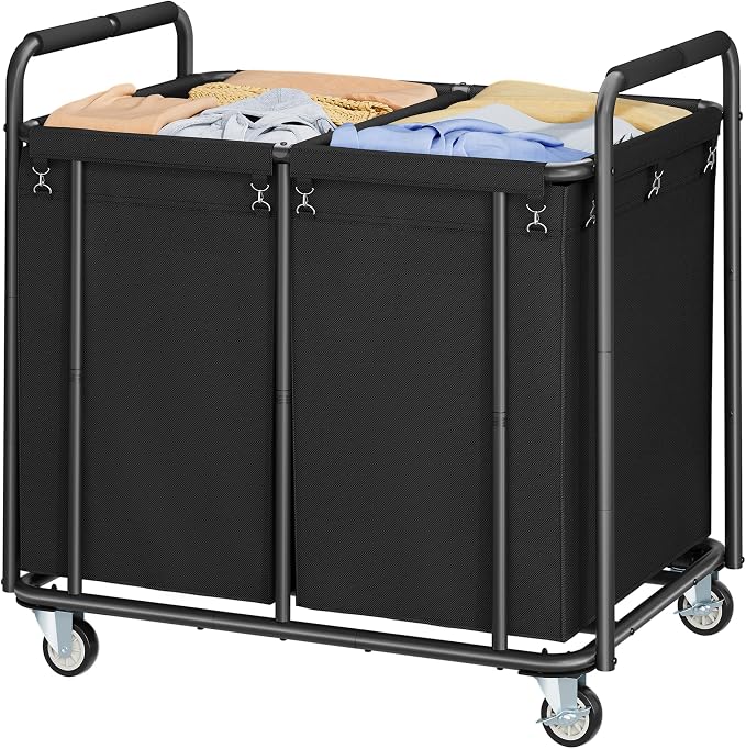 Tajsoon 450L Large Rolling Laundry Hamper by Tajsoon