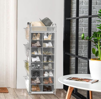 Simple Houseware 16 Cube Shoe Stand Tower Rack 8 Tier - Image 5