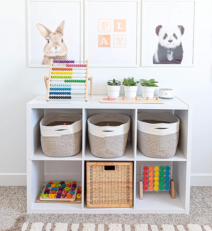 OrganiHaus Set of 3 Woven Storage Baskets - Image 4