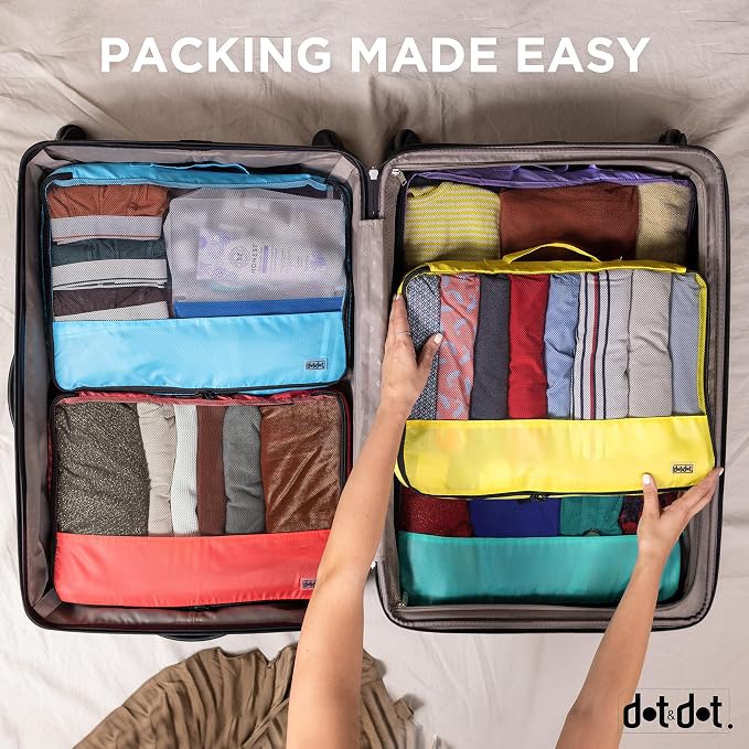 Dot&Dot Large Packing Cubes for Travel 10pc Set - Image 5