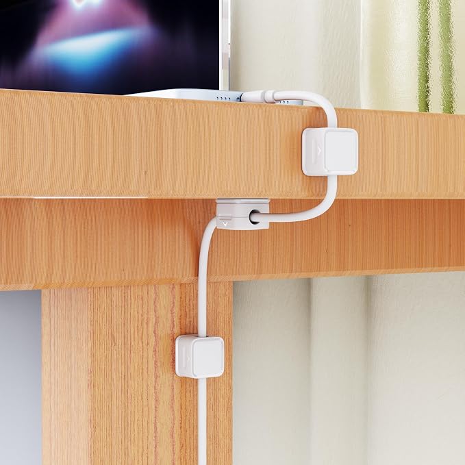 Cord Organizer Holder, 8 Pack Magnetic Desk Cable Clips Management, Hide Phone - Image 7