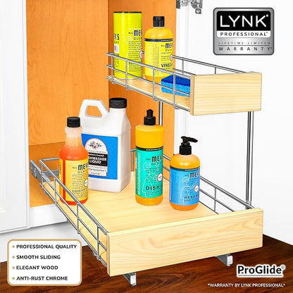 LYNK PROFESSIONAL® SELECT™ Pull Out Under Sink Kitchen Cabinet Organizer - Image 2