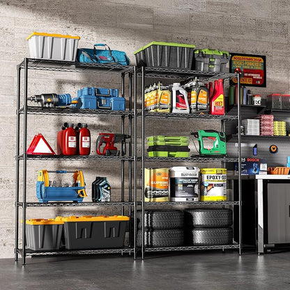 5-Tier Storage Shelves 72" H Wire Shelving - Image 8