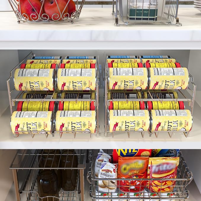 Simple Houseware Dual Row Front Loading Can Dispenser - Image 8