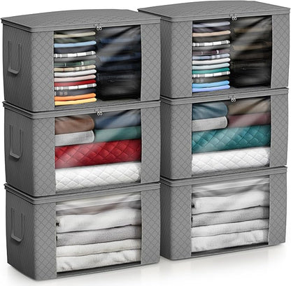 Sorbus Foldable Storage Bag Organizers, Large Clear Window & Carry Handles - Image 8