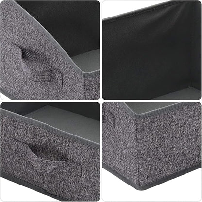 TENABORT 6 Pack Trapezoid Large Foldable Closet Storage Bins - Image 4