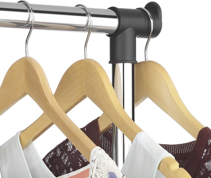Whitmor Deluxe Adjustable Garment Rack-Rolling Clothes Organizer, 18.5" D x 33" - Image 4