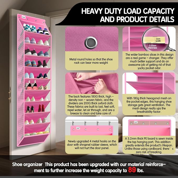 10 Tier Over The Door Organizer - Image 3