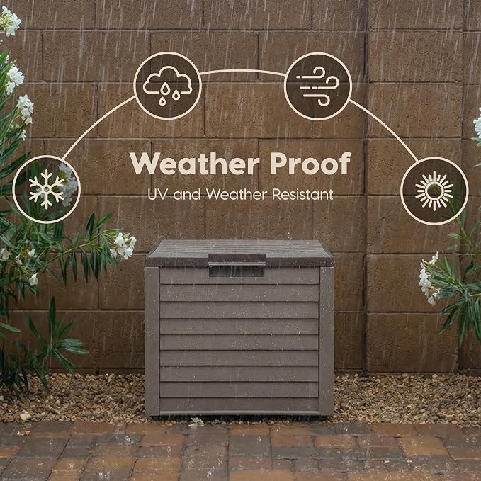 IRIS USA 35-Gallon Outdoor Deck Storage Box, Lockable & UV-Protected, - Image 5