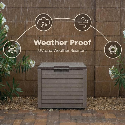 IRIS USA 35-Gallon Outdoor Deck Storage Box, Lockable & UV-Protected, - Image 5