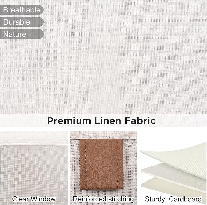 Linen Closet Organizers and Storage, Closet Storage Bins Basket Organizer - Image 7