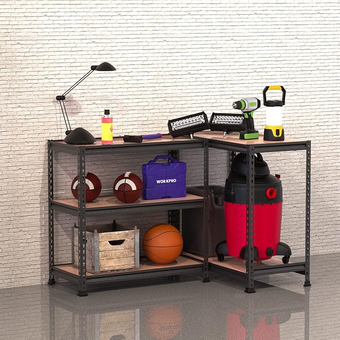 WORKPRO 5-Tier Metal Storage Shelving Unit, 36”W x 18”D x 72”H, Adjustable - Image 2