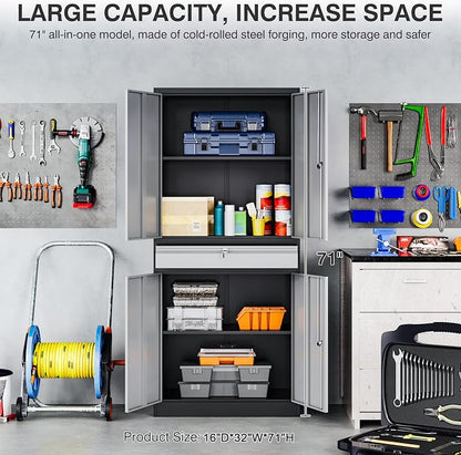 Metal Garage Storage Cabinet - Image 3