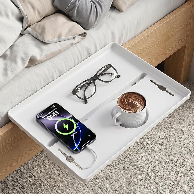 JOYMOOP Clip-On Bedside Shelf for Bunk Beds, Dorm Room Essentials, Bedside Caddy - Image 13
