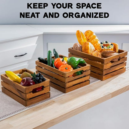 VICTORY RELAX Nesting Wood Storage Crates - Image 9