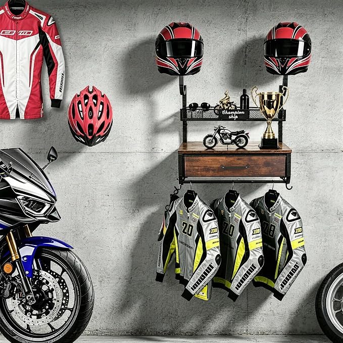 Motorcycle Helmet Holder Wall Mounted - Image 8