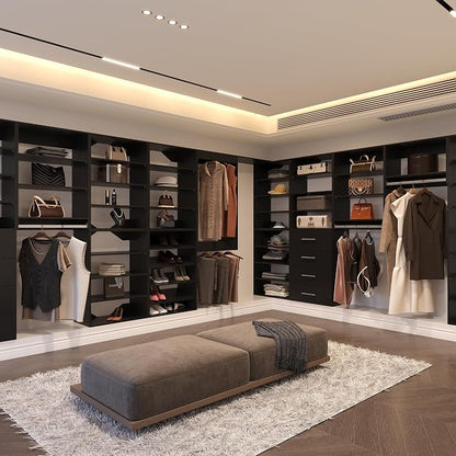 Medium Double Hanging Closet Unit, Modular Closet System, Wood Closet System - Image 5