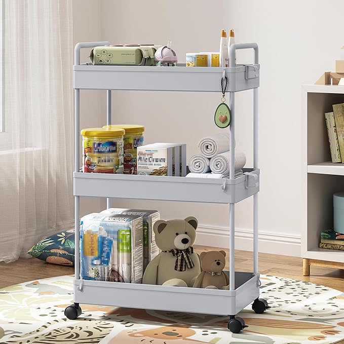 Ronlap 3 Tier Slim Rolling Storage Cart - Image 5