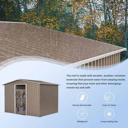 Kullavik 8FT x 6FT Outdoor Storage Shed - Image 4