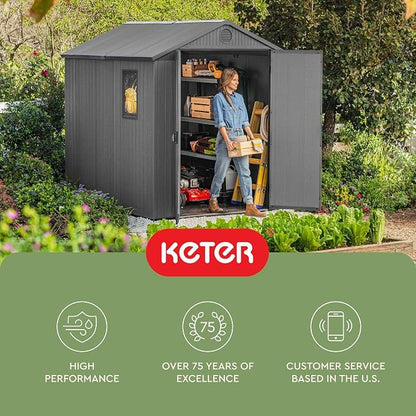 Keter Outdoor Storage Tool Shed, - Image 15