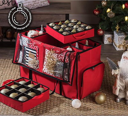 ZOBER All in One Christmas Ornament Storage Box & Decoration Container - Image 2