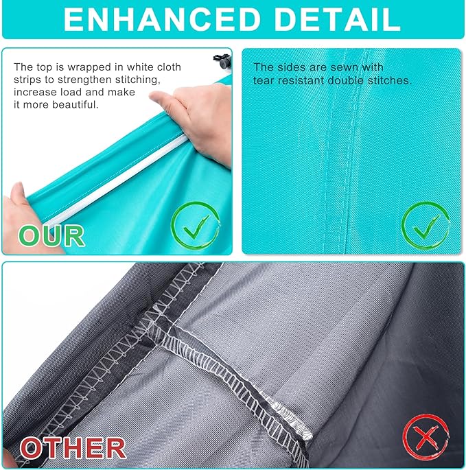 2 Pack 28" x 40"Travel Laundry Bag, Machine Washable Dirty Clothes Organizer - Image 4