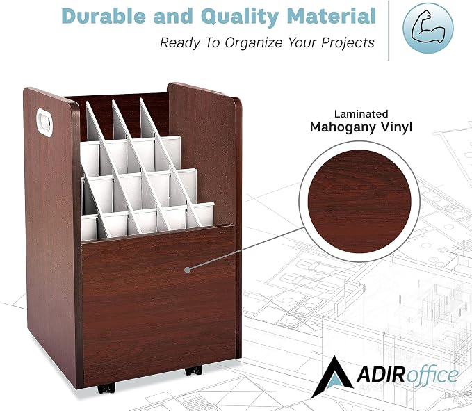 AdirOffice Adir Blue Print Storage Organizer - Image 5
