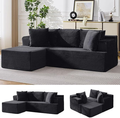Korser Boneless Couches for Living Room, Cloud Couch Sectional by KORSER
