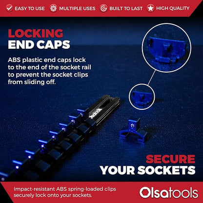 Olsa Tools Aluminum Socket Organizer - Image 4