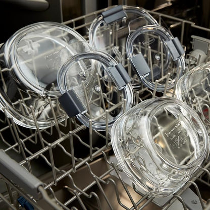 Rubbermaid Brilliance® Glass Round Leak-Proof 6-Piece Set Food Storage - Image 6
