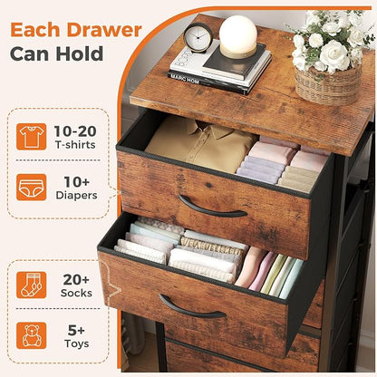 Sweetcrispy Tall Fabric Dresser - Image 4