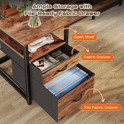 PRAISUN 63 Inch L Shaped Desk - Image 5