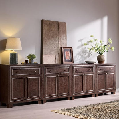 ACCOHOHO Modern Farmhouse Buffet Cabinet, Modular Storage Cabinet by ACCOHOHO