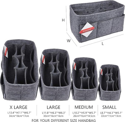 Vercord Felt Purse Organizer Handbag Insert Liner Shaper Bag in Bags - Image 2