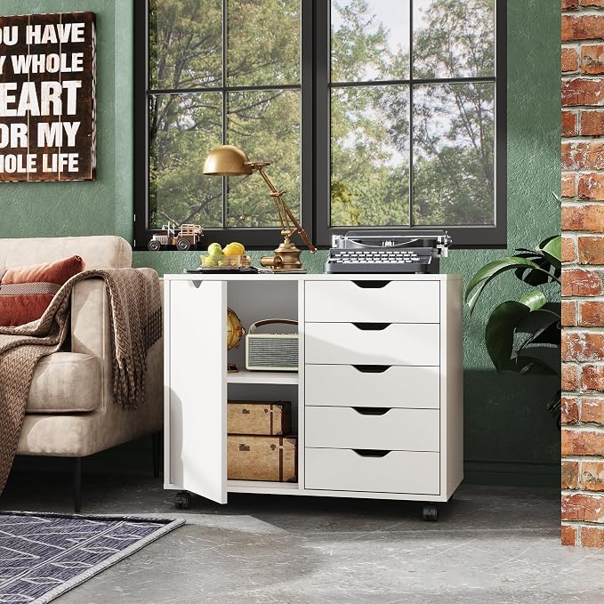 DEVAISE 5-Drawer Wood Dresser Chest - Image 2