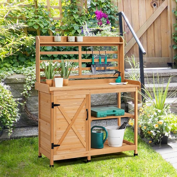 Yaheetech Outdoor Potting Bench - Image 2