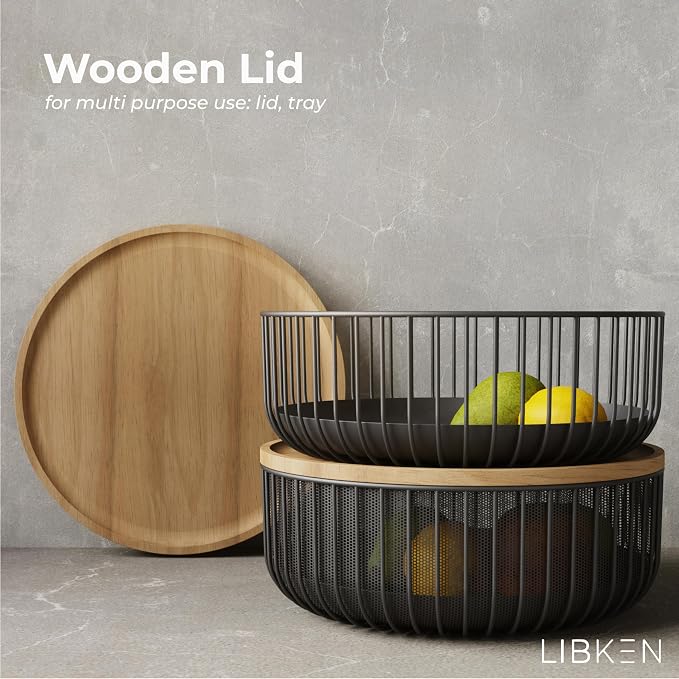 Metal Wire Mesh Fruit Basket - Image 2