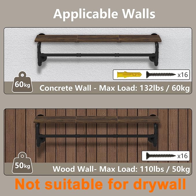 Industrial Pipe Clothes Rack - Image 9
