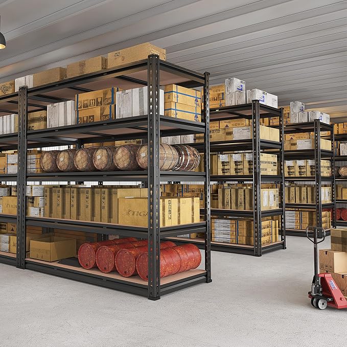 REIBII 48.2" W Garage Shelving, Storage Shelves Load 3000LBS, Adjustable Garage - Image 8