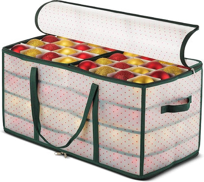 ZOBER Christmas Ornament Storage Box Plastic by ZOBER