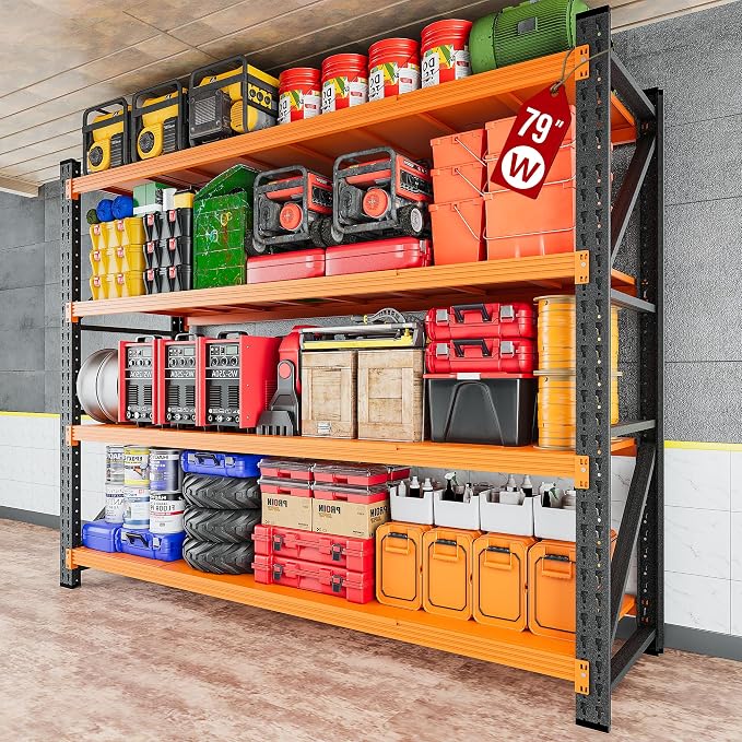 6000LBS Heavy Duty Garage Shelving Units, Large Storage Rack, Steel Shelf by SISESOL