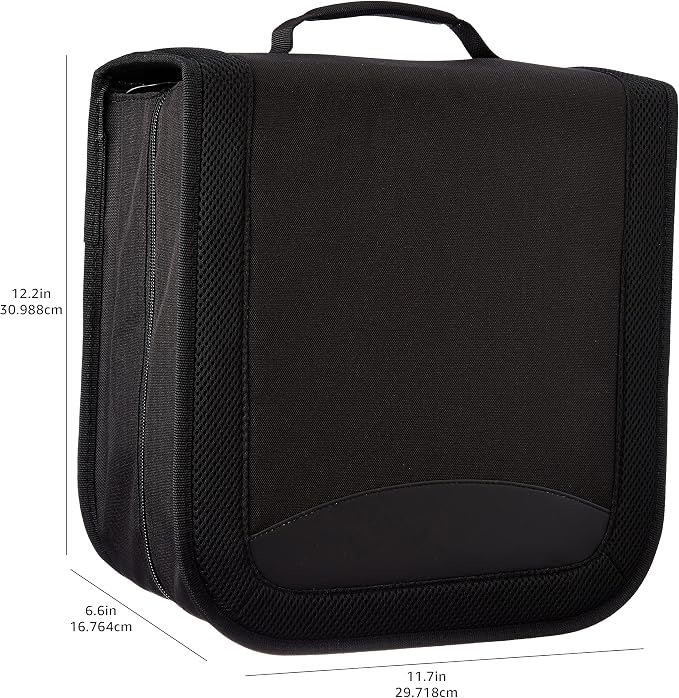 Amazon Basics Polyester CD/DVD Portable Storage Binder, 400-capacity - Image 6