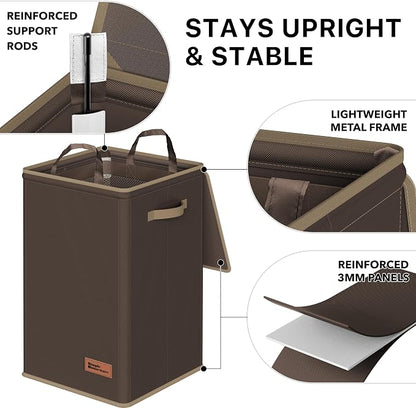 Simple Houseware Foldable Laundry Hamper Basket - Image 3