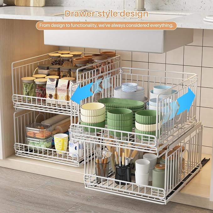4-Pack Metal Drawer Organizer for Closet - Image 7