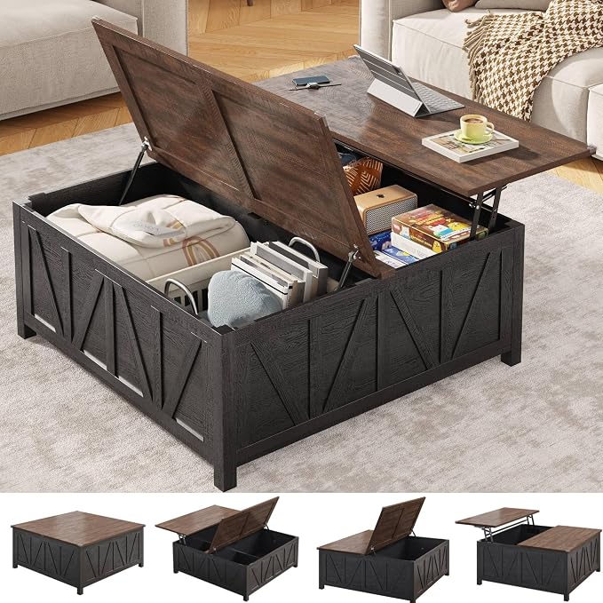 chartustriable 43.3“ Lift Top Coffee Table by chartustriable