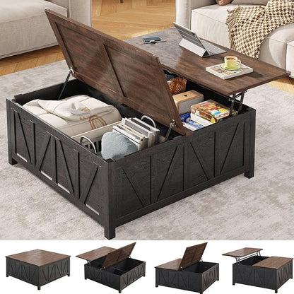 chartustriable 43.3“ Lift Top Coffee Table by chartustriable